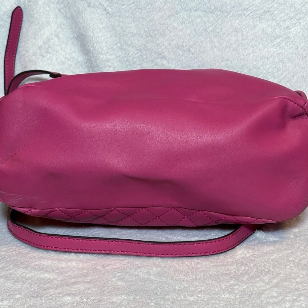 Trina Turk Pink Crossbody Bag for Women Fuchsia Pink Quilted Satchel handbag - Picture 5 of 7